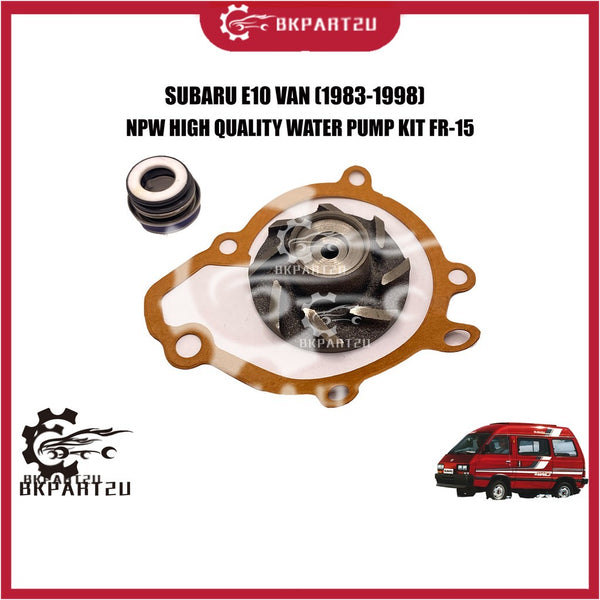 Subaru E10 Van (1983-1998) Water Pump Kit Gear And Gasket Made By Npw Genuine Fr-15