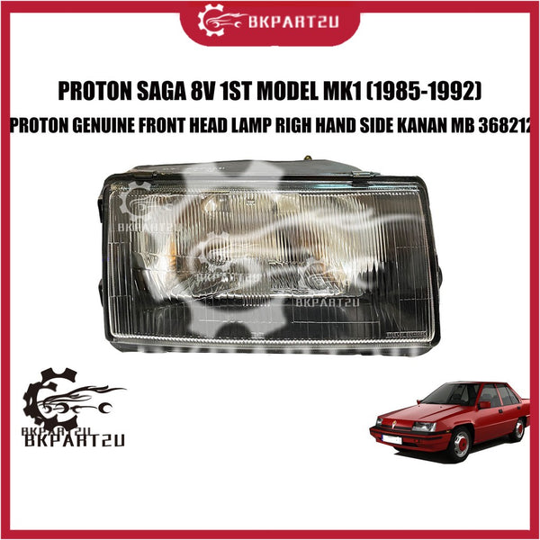 Proton Saga 8v 1st Model Mk1 (1985-1992) Front Head Lamp Righ Hand Kanan Side Made By Proton Stanley MB 368212