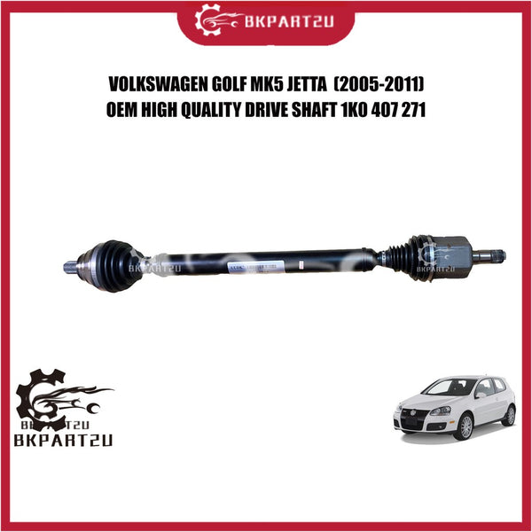 Volkswagen Golf Mk5 Jetta  (2005-2011) Drive Shaft Made By Oem 1K0 407 271 6 Month Warranty
