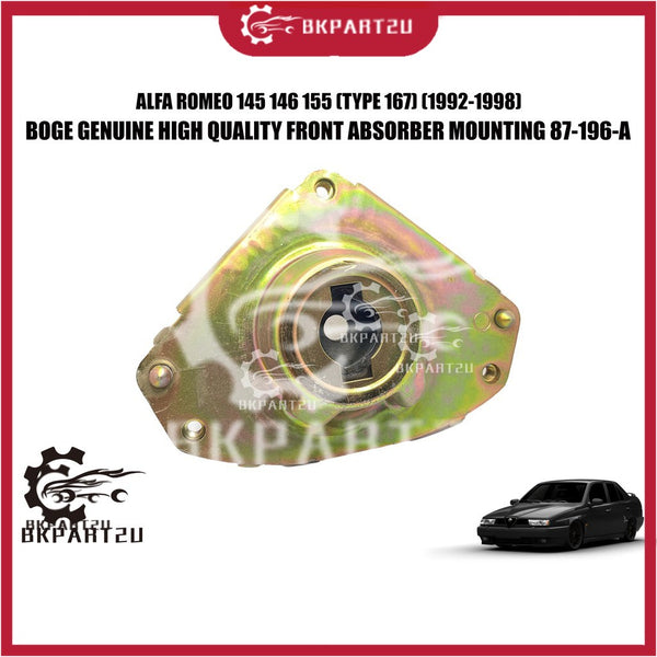 Alfa Romeo 145 146 155 (Type 167) (1992-1998) Front Absorber Mounting Depan Strut Mount Made By Boge 87-196-a One Set