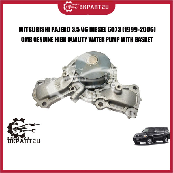 Mitsubishi Pajero 3.5 V6 Diesel 6G73 V60 (1999-2006) Water Pump With Gasket And Oring Made By Gmb GWM-60a
