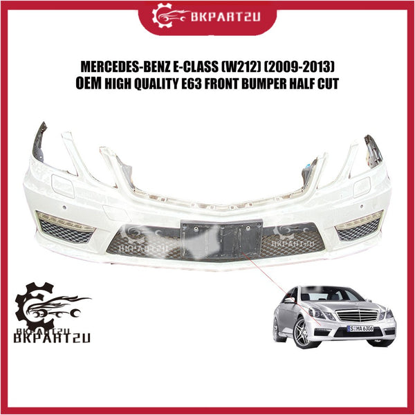 Mercedes-benz E-class E63 (W212) (2009-2013) Front Bumper Depan With Fog Lamp Oem E63 Design PP Half Cut