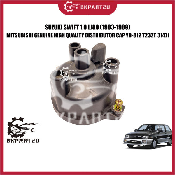 Suzuki Swift 1.0 Lj80 (1983-1989) Distributor Cap Made By Mitsubishi Yd-812 T232t 31471 Made In Japan