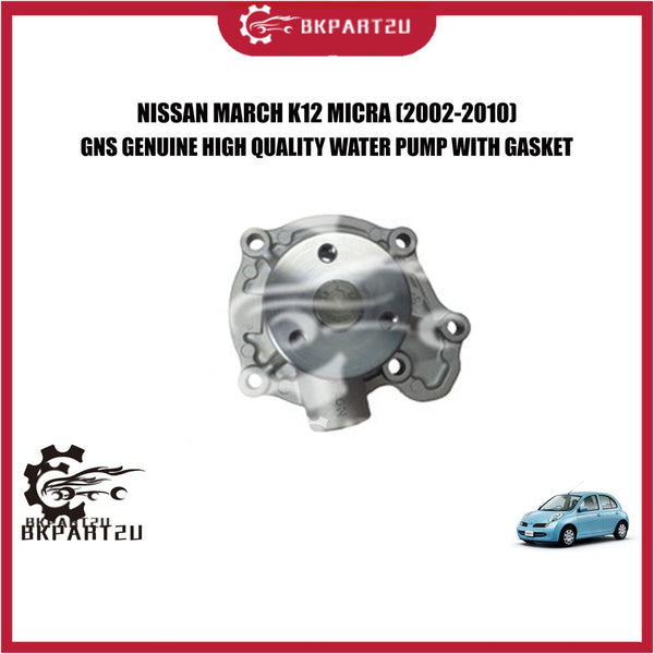 Nissan March K12 Micra (2002-2010) Water Pump With Gasket Made By Gns Gwn-92a 1 Year Warranty
