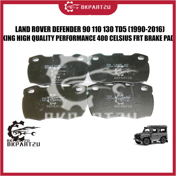Land Rover Defender 90 110 130 TD5 (1990-2016) Front Brake Pad Depan Made By King Australia 400 Celsius DB1305