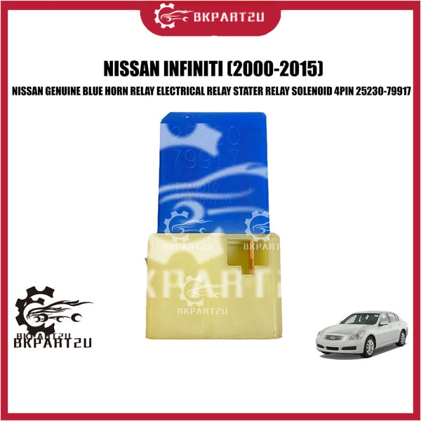 Nissan Infiniti Sentra Almera (2000-2015) Blue Horn Relay Electrical Relay Stater Relay Solenoid 4pin (=ii) /