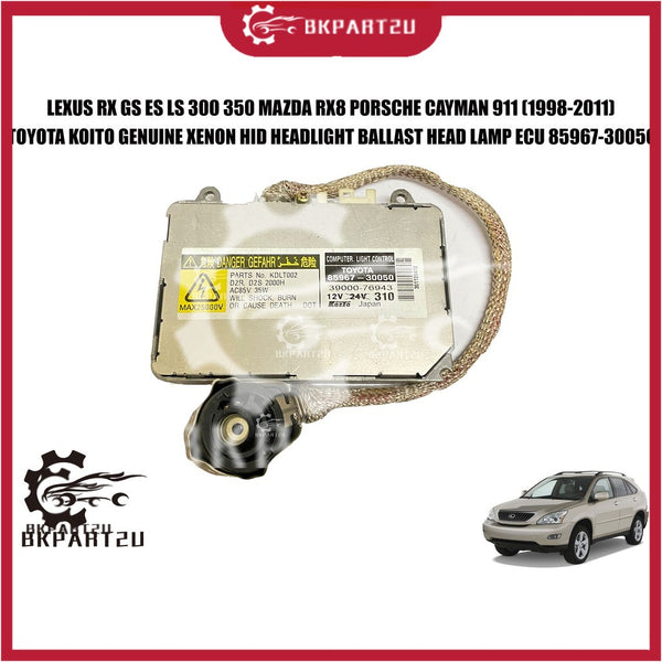Lexus Rx Gs Es Ls 300 350 Mazda Rx8 Porsche Cayman 911 (1998-2011) Xenon Hid Headlight Ballast Head Lamp Ecu 85967-30050