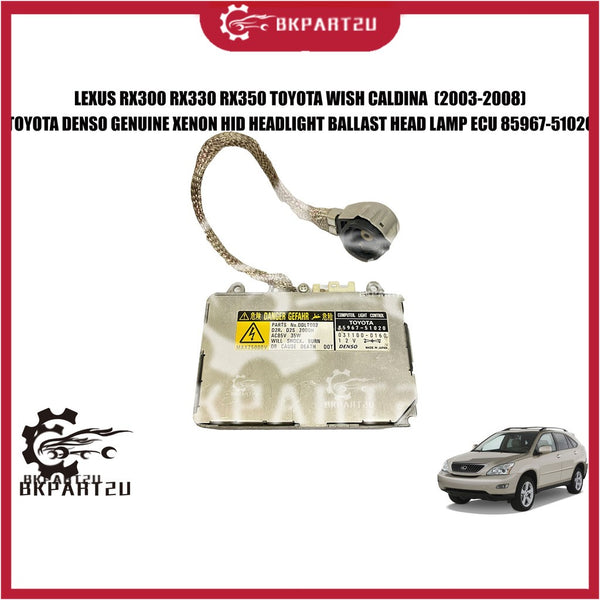 Lexus Rx300 Rx330 Rx350 Toyota Wish Caldina (2003-2008) Xenon Hid Headlight Ballast Head Lamp Ecu Module 85967-51020