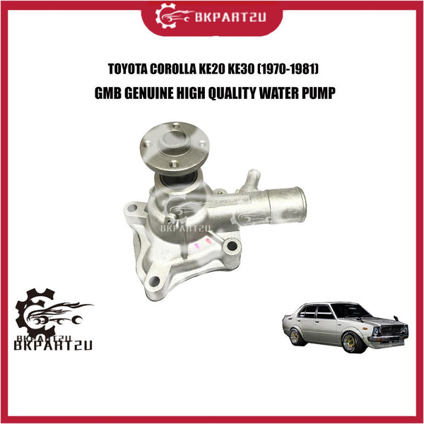 TOYOTA COROLLA KE20 KE30 2K 3K  (1970-1981) WATER PUMP WITH GASKET MADE BY GMB GWT-03A 16100-29025
