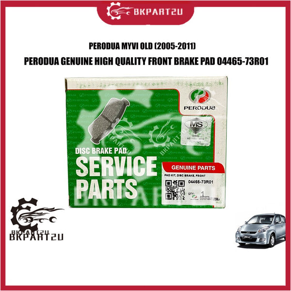 PERODUA MYVI OLD (2005-2011) Front Brake Pad Brake Pad Depan Made By Perodua Original 04465-73R01 Less Dust Kurang Abuk