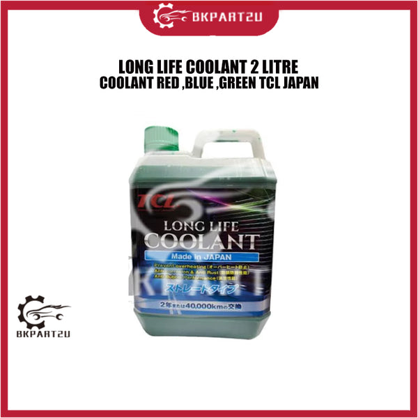 COOLANT RED ,BLUE ,GREEN TCL JAPAN Coolant LONG LIFE ALL SEASON (2 LITRE)!! SUITABLE FOR ALL VEHICLES USER!!