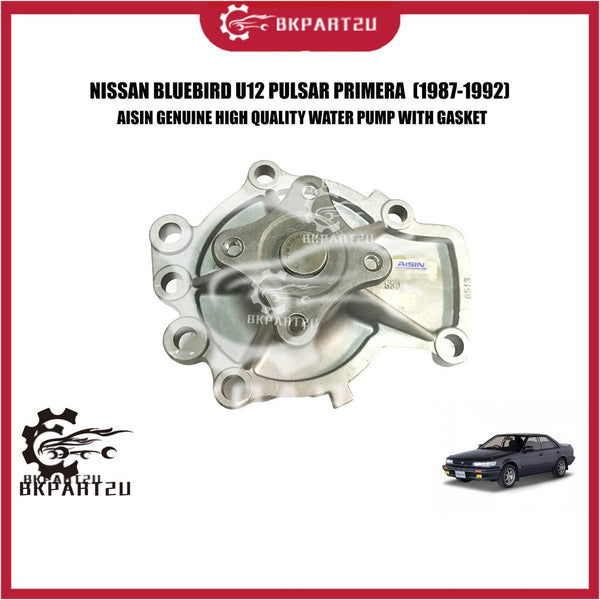 NISSAN BLUEBIRD U12 PULSAR PRIMERA SR18DE (1987-1992) WATER PUMP MADE BY AISIN WATER PUMP WPN-014 21010-53J03