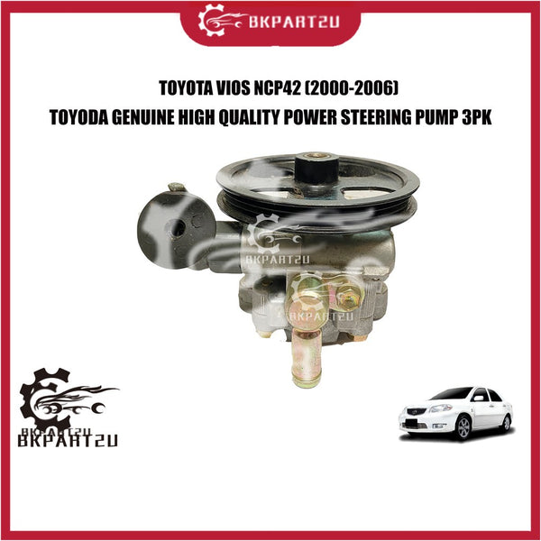TOYOTA VIOS NCP42 (2000-2006) POWER STEERING PUMP 3PK PULLEY MADE BY TOYODA GENUINE TOYOTA HIGH QUALITY 44310-52170