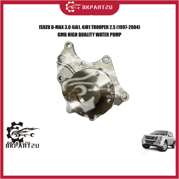 ISUZU D-MAX 3.0 4JA1, 4JH1 TROOPER 2.5 (1997-2004) WATER PUMP WITH GASKET MADE BY GMB GWIS-46A 8-97942-972-0