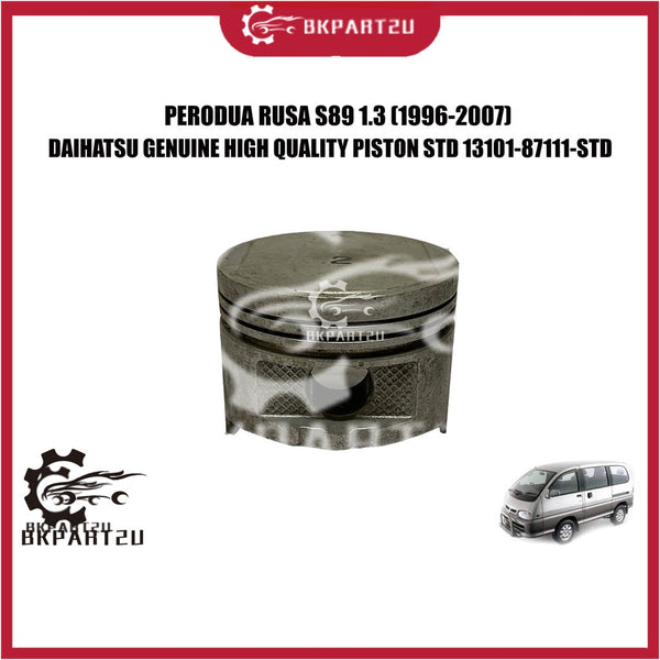 PERODUA RUSA S89 1.3 KEMBARA HD (1996-2007) PISTON STD WITHOUT PIN  MADE BY DAIHATSU GENUINE 13101-87111-STD