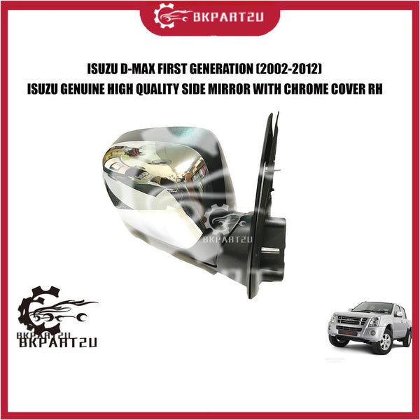 ISUZU D-MAX FIRST GENERATION TFS77 (2002-2012) SIDE MIRROR RH SIDE WITH CHROME COVER MADE BY ISUZU GENUINE 8-97357871-0