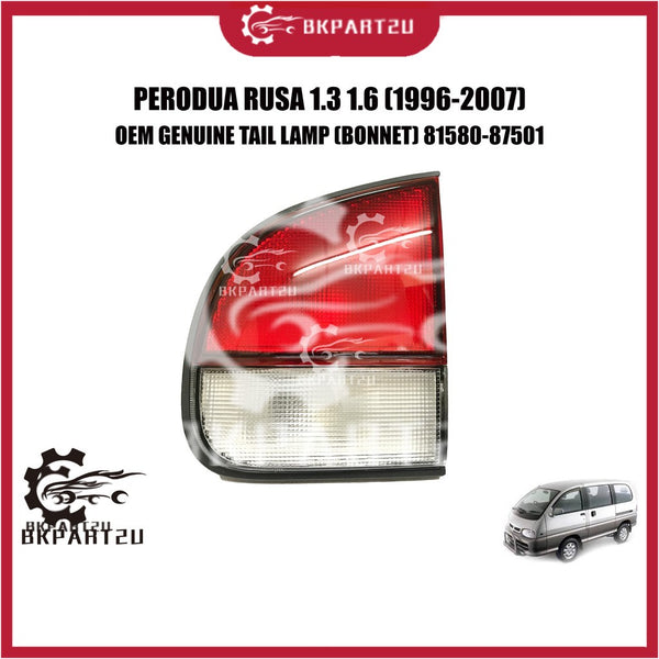 PERODUA RUSA 1.3 1.6 (1996-2007) TAIL LAMP (BONNET) LAMPU BELAKANG KIRI KANAN OEM 81580-87501