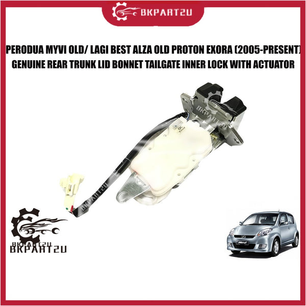 PERODUA MYVI OLD LAGI BEST ALZA PROTON EXORA(2005-2020)BELAKANG REAR TRUNK LID BONNET INNER LOCK WITH ACTUATOR ORI