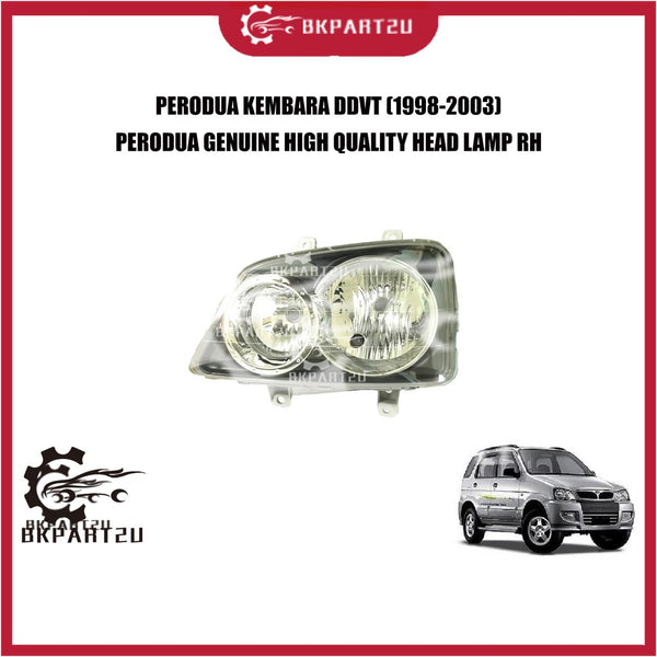 PERODUA KEMBARA DDVT (1998-2003) HEAD LAMP RH LAMPU BESAR SEBELAH KANAN MADE BY DAIHATSHU HEAD LAMP GENUINE