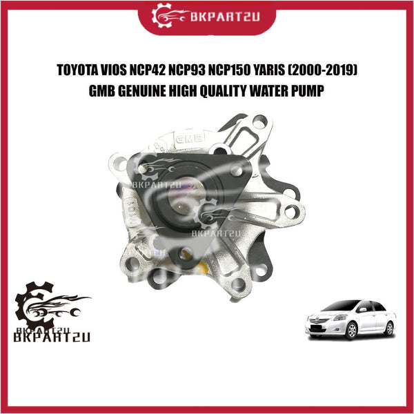 TOYOTA VIOS NCP42 NCP93 NCP150 YARIS (2000-2019) WATER PUMP WITH GASKET MADE BY GMB GWT-101A 16100-29155