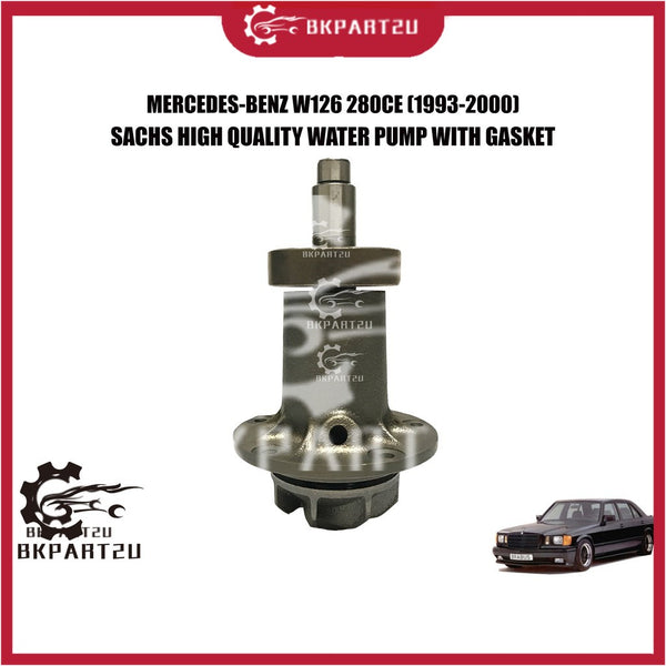 MERCEDES-BENZ W126 280CE 280E (1993-2000) WATER PUMP WITH GASKET MADE BY SACHS HIGH QUALITY 850 188 013 026 0800