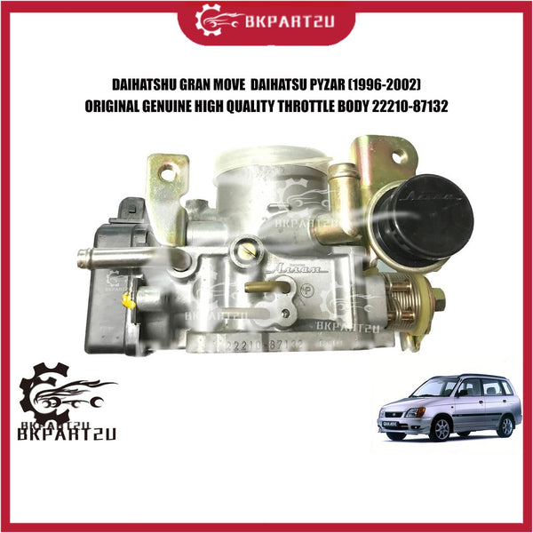 DAIHATSHU GRAN MOVE  DAIHATSU PYZAR (1996-2002) THROTTLE BODY MADE BY DAIHATSHU GENUINE 22210-87132 INTAKE THROTTLE BODY