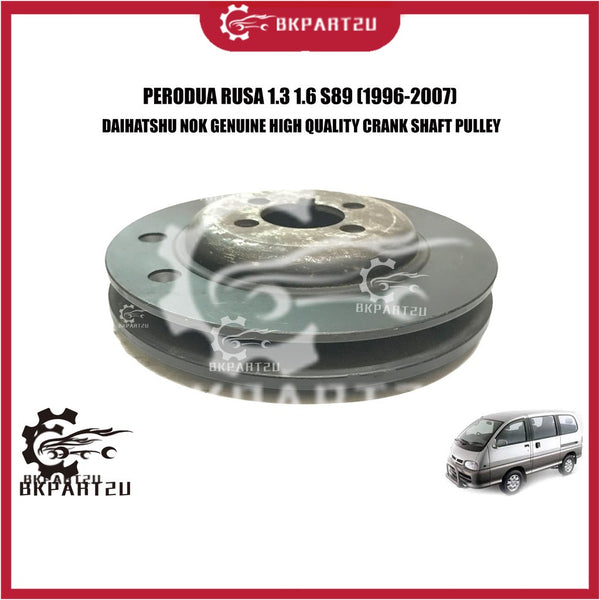 PERODUA RUSA 1.3 1.6 S89 (1996-2007) CRANK SHAFT PULLEY W/RUBBE MADE BY NOK DAIHATSHU MAIN PULLEY NOK 70530H