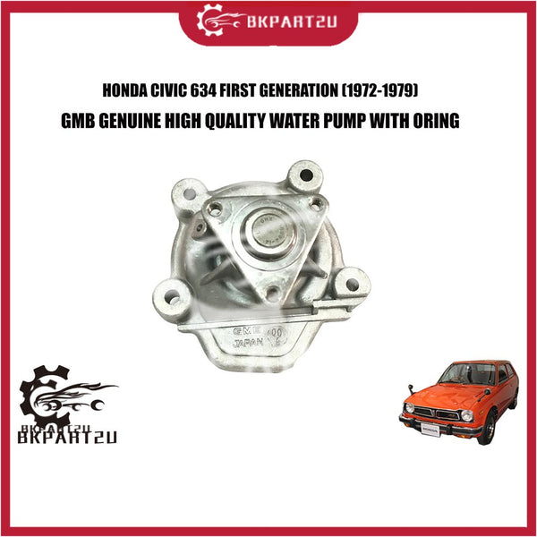 HONDA CIVIC 634 FIRST GENERATION(1972-1979) WATER PUMP MADE BY GMB JAPAN HIGH QUALITY WATER PUMP WITH ORING GWHO-03A