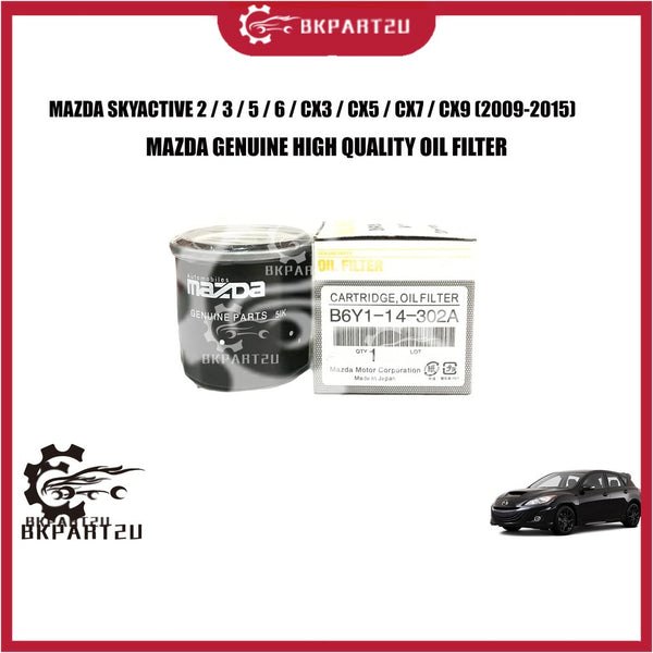 MAZDA SKYACTIVE 2  3  5  6  CX3  CX5  CX7  CX9 (2009-2015) OIL FILTER BY61-14-302A PENAPIS MINYAK