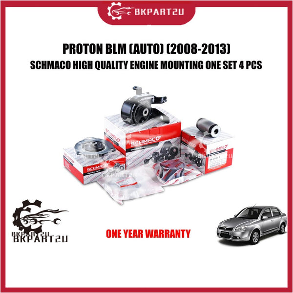 PROTON BLM (AUTO) (2008-2013) ENGINE MOUNTING MADE BY SCHMACO HIGH QUALITY ENGINE MOUNTING ONE SET 4 PCS 1 YEAR WARRANTY