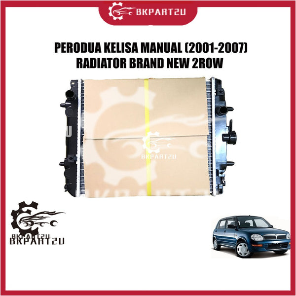[Delivery on 48 hours] PERODUA KELISA KANARI MANUAL (2001-2007)TANKI AIR  RADIATOR BRAND NEW 2ROW 30MM