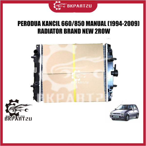 PERODUA KANCIL 660 850 MANUAL 1994-2009 RADIATOR TANGKI AIR DOUBLE LAYER 2 ROW HIGH QUALITY