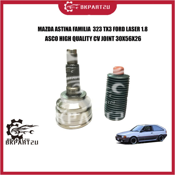 MAZDA FAMILIA 323 TX3 FORD LASER 1.8 (1989-1994) CV JOINT(DRIVE SHAFT HEAD) MADE BY ASCO C.V JOINT A-2034 30X56X26