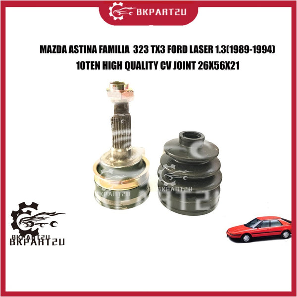 MAZDA ASTINA 323 FORD LASER 1.3(1989-1994)CV JOINT(DRIVE SHAFT HEAD)MADE BY 10TEN HIGH QUALITY C.V JOINT MZ-009 26X56X21