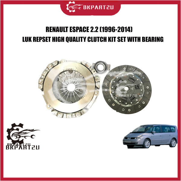 RENAULT ESPACE 2.2 (1996-2014) CLUTCH KIT SET WITH BEARING MADE BY LUK REPSET HIGH QUALITY ONE SET 3 ITEM 622 0242 06