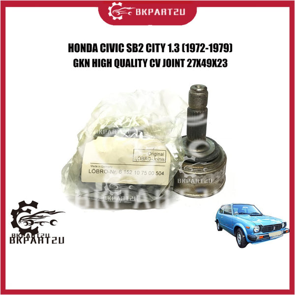 HONDA CIVIC SB2 CITY 1.3 (1972-1979) CV JOINT (DRIVE SHAFT HEAD) MADE BY GKN HIGH QUALITY C.V JOINT 302082 27X49X23