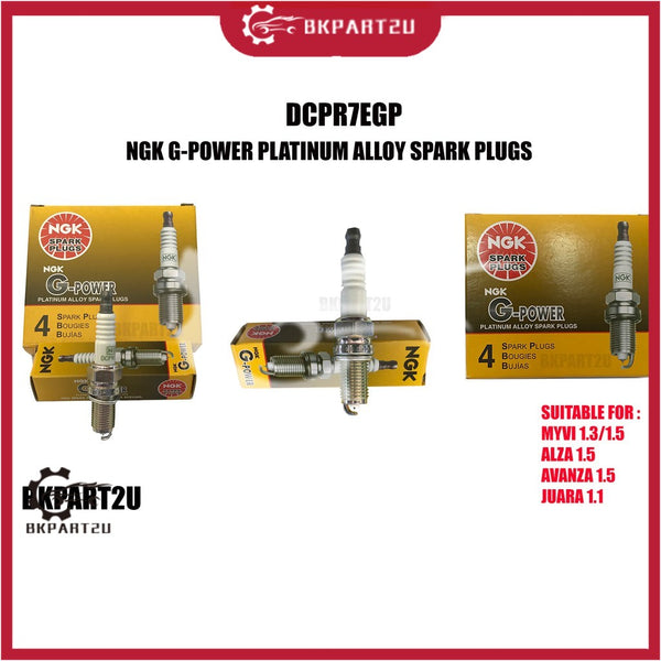 Perodua Myvi Alza  Toyota Avanza Rush - NGK G Power Spark Plugs - DCPR7EGP PLATINUM