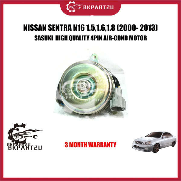NISSAN SENTRA N16 1.6,1.8 (2000- 2013) AIR COND MOTOR MADE BY SASUKI  HIGH QUALITY 4PIN AIR-COND MOTOR 3 MONTH WARRANTY