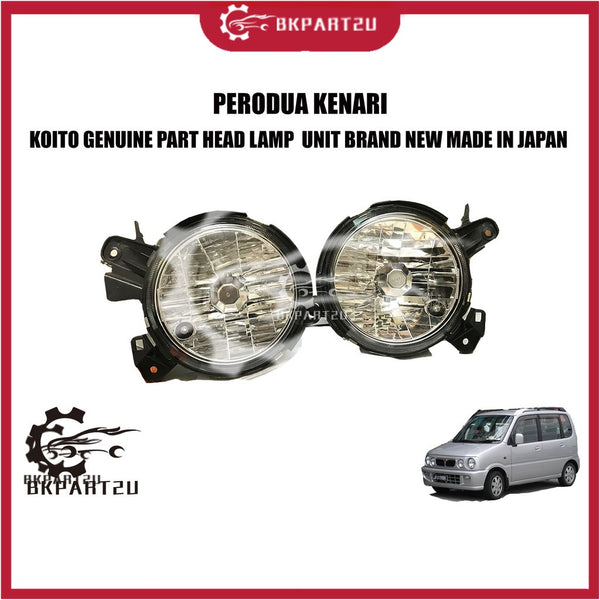 PERODUA KENARI (2000-2009)HEAD LAMP MADE BY KOITO GENUINE PART HEAD LAMP (BIG)  UNIT BRAND NEW MADE IN JAPAN 99226-80008