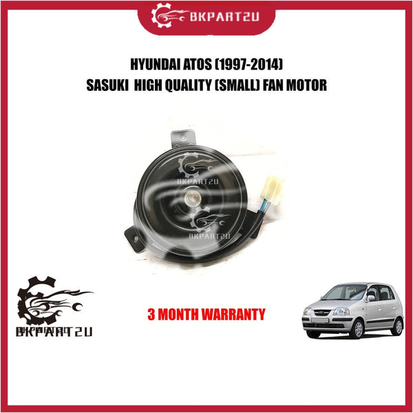 HYUNDAI ATOS (1997-2014) RADIATOR FAN MOTOR (SMALL) MADE BY SASUKI  HIGH QUALITY RADIATOR FAN MOTOR 3 MONTH WARRANTY