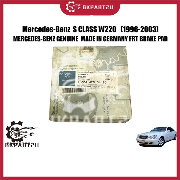 Mercedes-Benz  S CLASS W220 (1996-2003) FRT BRAKE PAD MERCEDES-BENZ GENUINE MADE IN GERMANY FRT BRAKE PAD 004 420 04 20