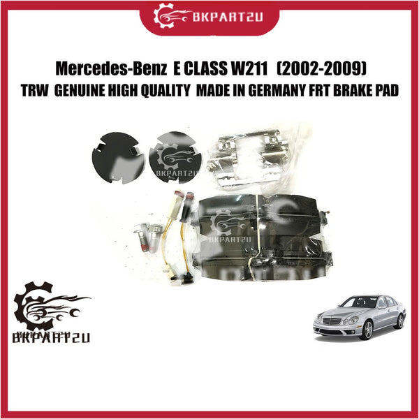 Mercedes-Benz  E CLASS W211 (2002-2009) FRT BRAKE PAD MADE BY TRW GENUINE HIGH QUALITY MADE IN GERMANY BRAKE PAD GDB1542