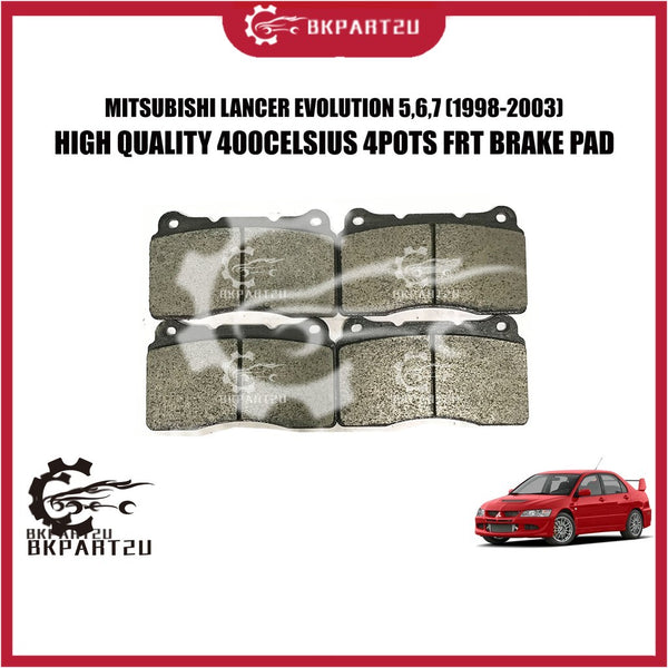 MITSUBISHI LANCER EVOLUTION 5,6,7 (1998-2003)FRT BRAKE PAD MADE BY KING HIGH QUALITY 400CELSIUS 4POTS BRAKE PAD DB8017