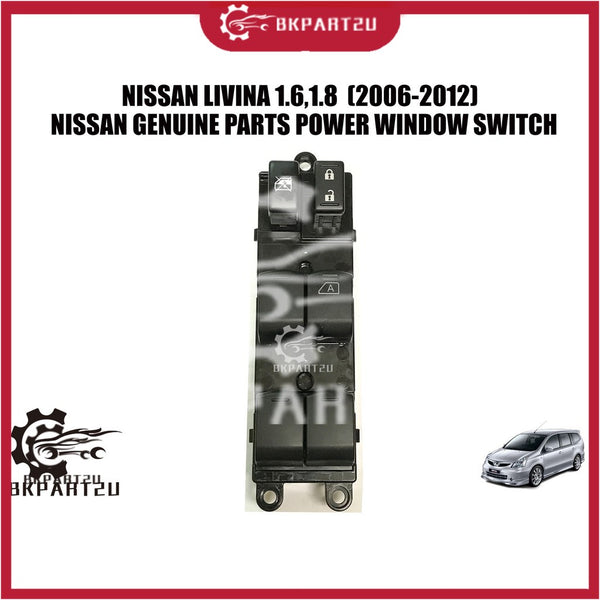 NISSAN GRAND LIVINA SENTRA N16 TEANA SYLPHY LATIO (2006-2019) NISSAN GENUINE PARTS POWER WINDOW SWITCH 25401-ED01D