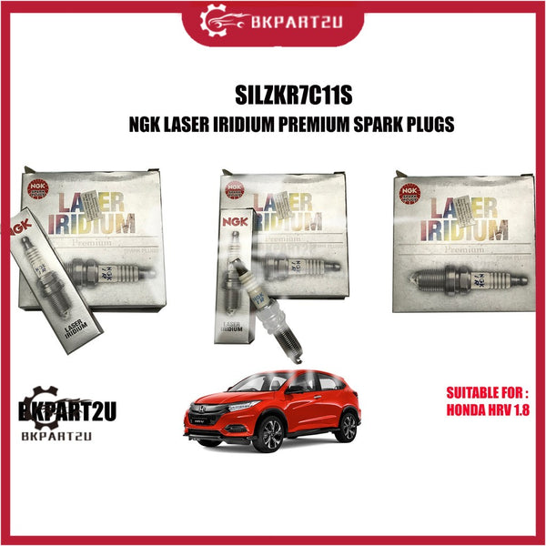 NGK Honda iridium Laser Spark Plug SILZKR7C11S (4pcs) for Honda Civic F.B & HRV (2015-Present), Accord 9th gen 2.0  NGK