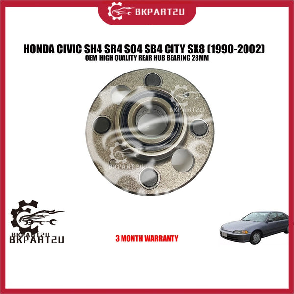 HONDA CIVIC SH4 SR4 SO4 SB4 CITY SX8 1990-2002 REAR HUB BEARING 28MM TYRE BELAKANG KDD