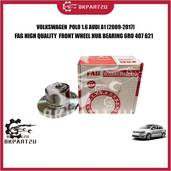 VOLKSWAGEN POLO 1.6 AUDI A1 (2009-2017) FRONT WHEEL HUB BEARING MADE BY FAG 6R0 407 621