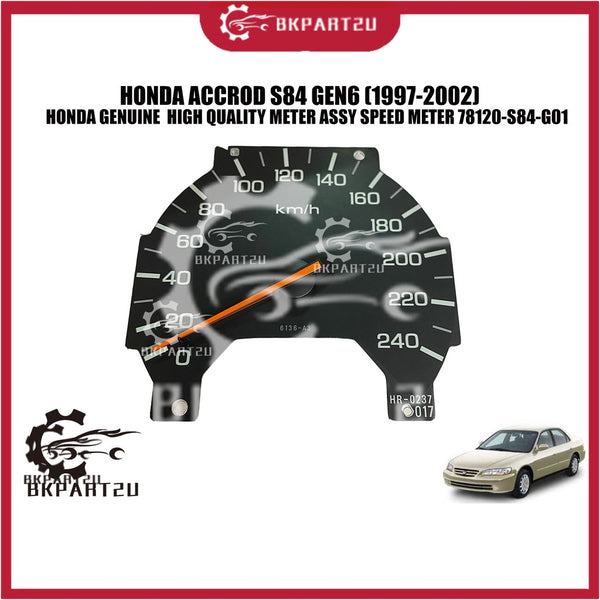 HONDA ACCROD S84 GEN6 (1997-2002) METER ASSY SPEED METER KM METER MADE BY HONDA GENUINE 78120-S84-G01