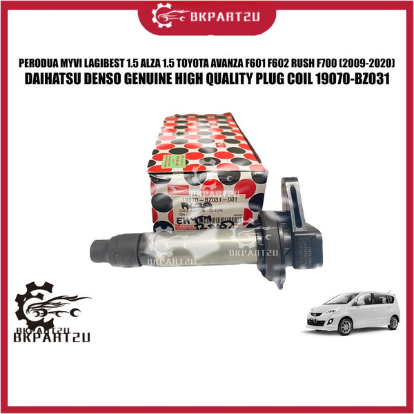 PERODUA MYVI LAGIBEST 1.5 ALZA 1.5 TOYOTA AVANZA F601 F602 RUSH F700 (2009-2020) PLUG COIL MADE BY DAIHATSU 19070-BZ031