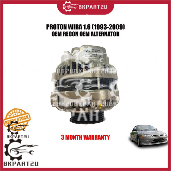 PROTON WIRA 1.6 (1993-2009) ALTERNATOR 75A MADE BY OEM RECON 3 MONTH WARRANTY